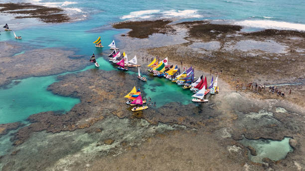 istock Rafts At Port Of Chickens In Pernambuco Brazil. 1691211730