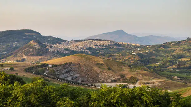 Photo of Sicily, a view of the village of Calatafimi Segesta.