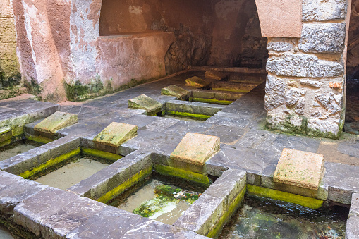 Medieval washhouse in Cefalu, an attractive destination in Sicily, Italy, Europe.