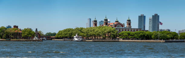 istock Ellis Island in New York harbor 1691296101