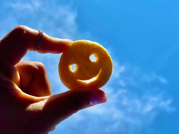 Potato smile Potato smile over the blue sky smiling potato stock pictures, royalty-free photos & images