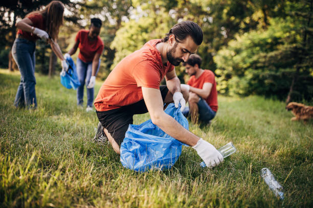 istock Volunteers cleaning nature 1691353128