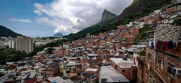 Favela Santa, seen from above.  Botafogo, south zone of Rio de Janeiro.