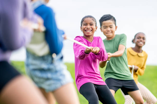 istock Children's Tug-of-War Game 1691409345