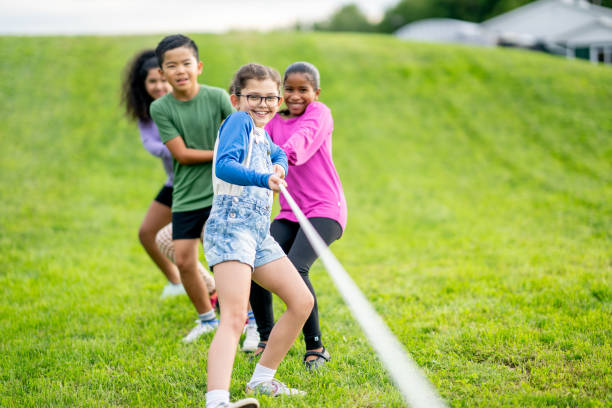 istock Children's Tug-of-War Game 1691409356