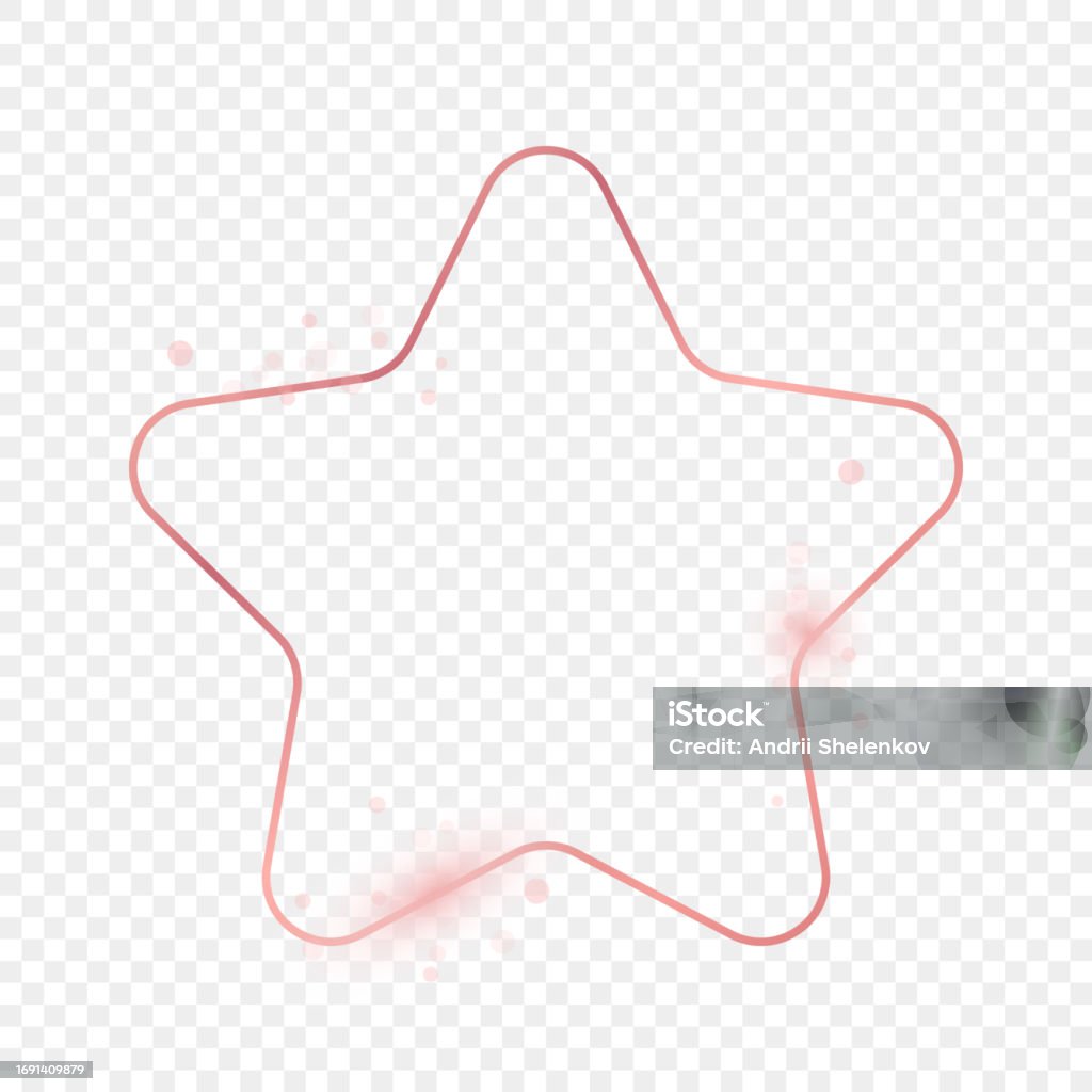 Estrutura arredondada em forma de estrela arredondada em ouro rosa - Vetor de Abstrato royalty-free Estrutura arredondada em forma de estrela arredondada em ouro rosa - Vetor de Abstrato royalty-free