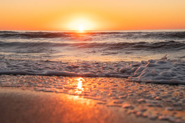 istock Sunrise over the waves of the Atlantic Ocean 1691457094