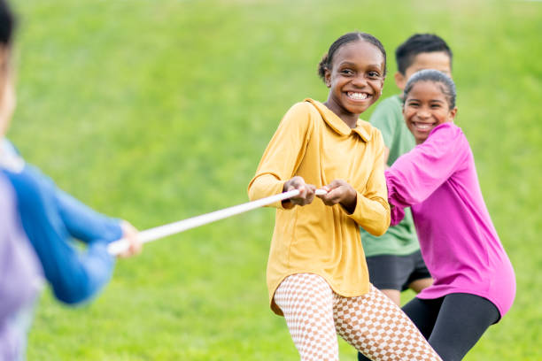 istock Children's Tug-of-War Game 1691482495
