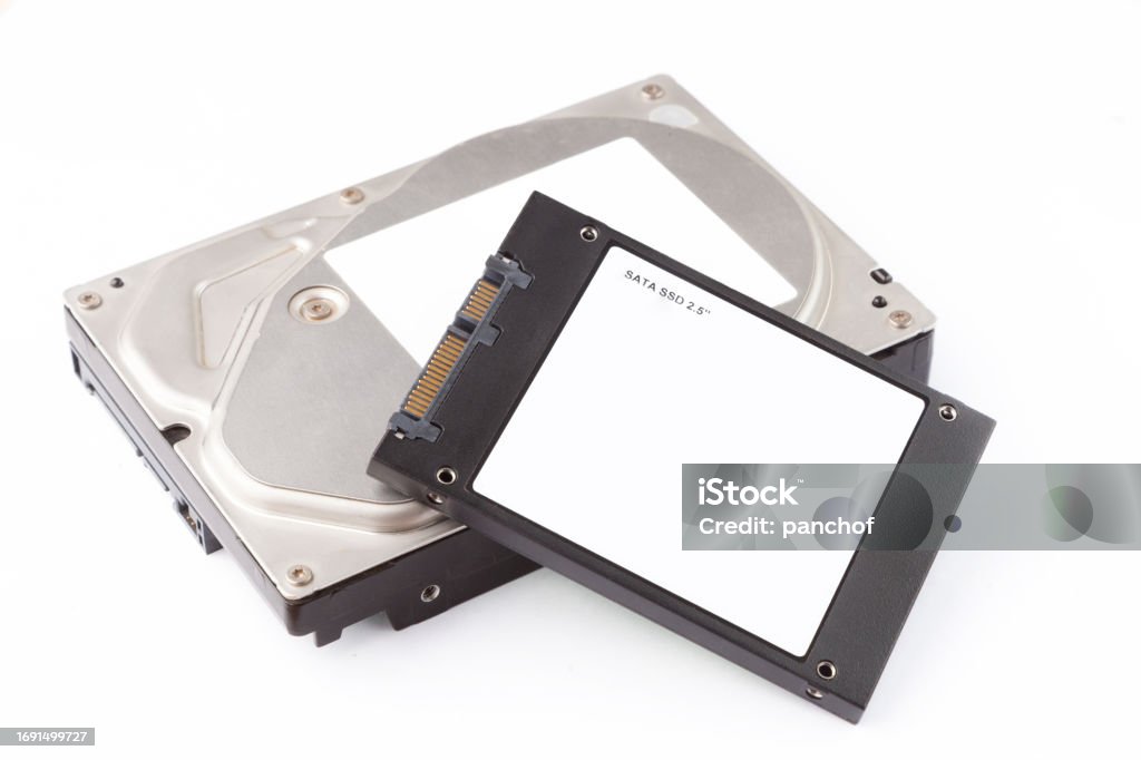 Solid Hardrive Hard And Solid Disks Drives Stock Photo - Download Image Now - Hard ...