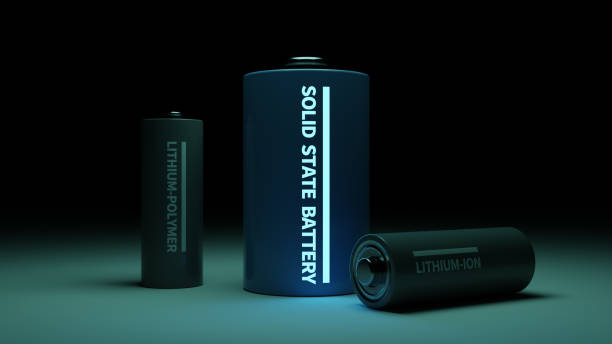 istock Concept of all-solid-state batteries for electric vehicles with lithium batteries, 3d rendering 1691520416