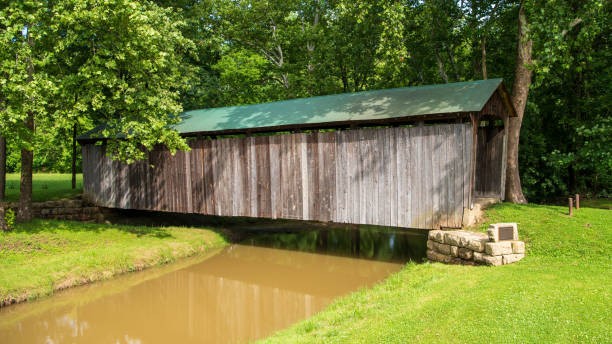 istock Salt Creek Covered Bridge in Muskingum County, Ohio 1691524681