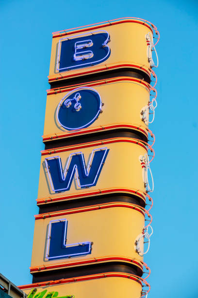 istock Retro bowling sign in Detroit 1691533028