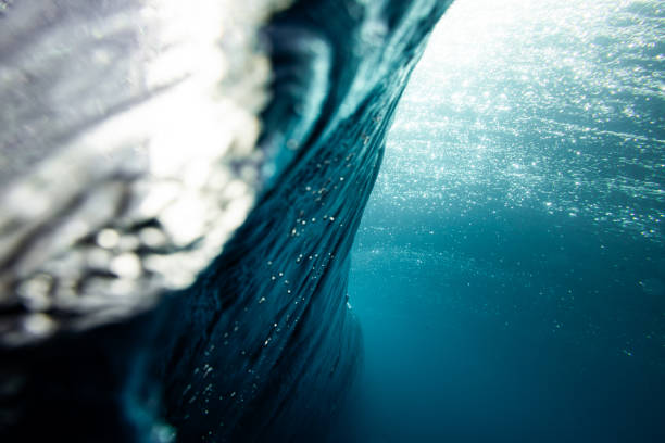 istock Underwater view of wave breaking on a beach in Canary Islands 1691536517