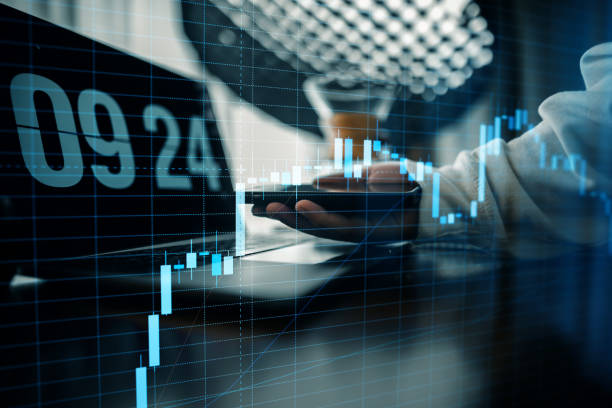 istock Stock market or forex trading graph work desk background 1691537590
