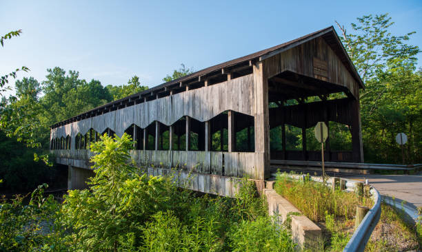 istock 35-83-E - Corwin M. Nixon Covered Bridge in Warren County, Ohio 1691540473