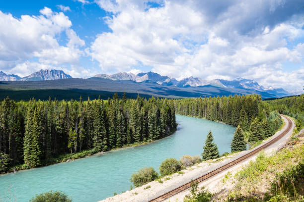 istock Bow River near Banff, in Alberta, Canada. 1691541071