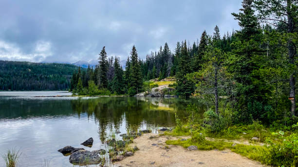 istock Pyramid Lake in Jasper National Park in Alberta, Canada. 1691542266