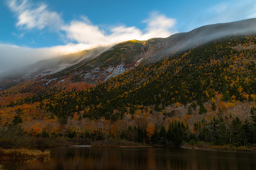 Sunset in Crawford Notch New Hampshire in Conway, New Hampshire, United States