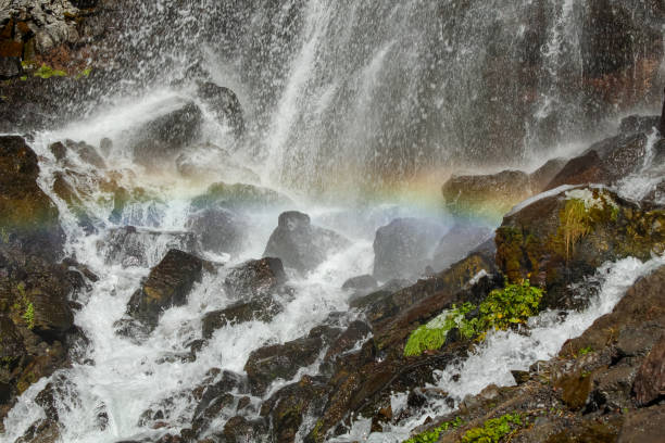 istock Devichye Kosy waterfall in the Caucasus mountains in the Elbrus region 1691553005