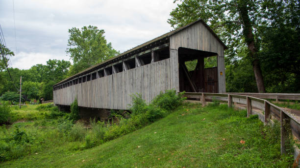 istock Black (Pugh's Mill) Covered Bridge in Butler County, Ohio 1691553012