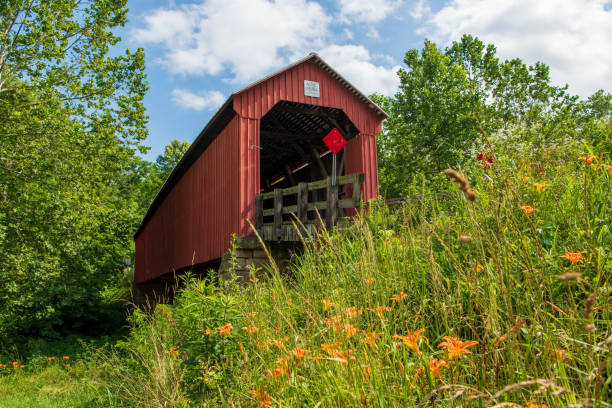 istock Hune Covered Bridge in Washington County, Ohio 1691561526