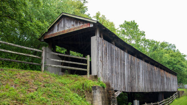 istock Governor Bebb Park Covered Bridge in Butler County, Ohio 1691596296