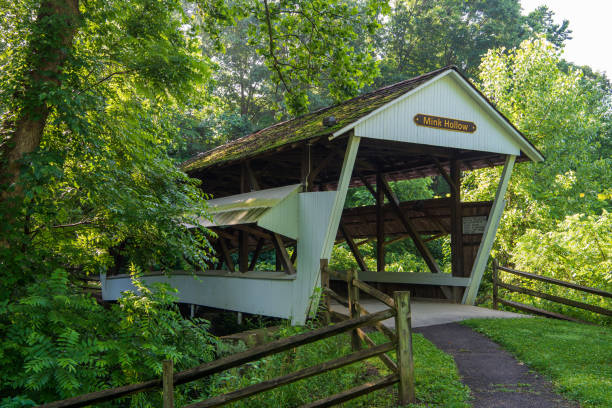 Mink Hollow Covered Bridge in Fairfield County, Ohio