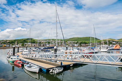 The view of Campbeltown, UK