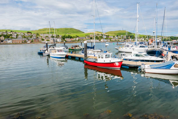 The view of Campbeltown, UK