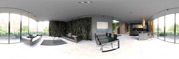 istock 360 panorama of the living interior. 1691675526