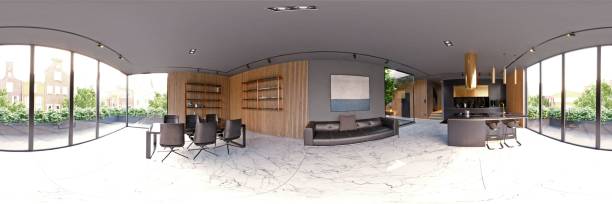 istock 360 panorama of the living interior. 1691675530