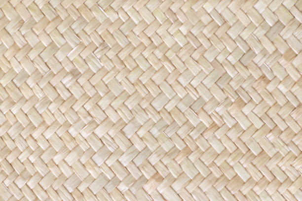istock Pattern of reed weaving mat with vintage style for background and design art work. 1691695105