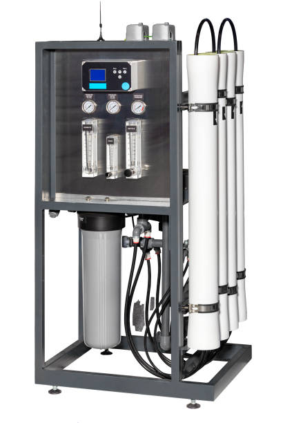 sistema de ósmosis inversa para el tratamiento de agua para diversas aplicaciones comerciales y domésticas. - desalination fotografías e imágenes de stock