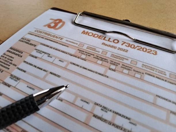 istock Model 730 tax declaration income form in Italy 1691747756