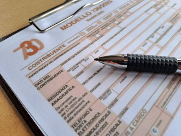istock Model 730 tax declaration income form in Italy 1691747757