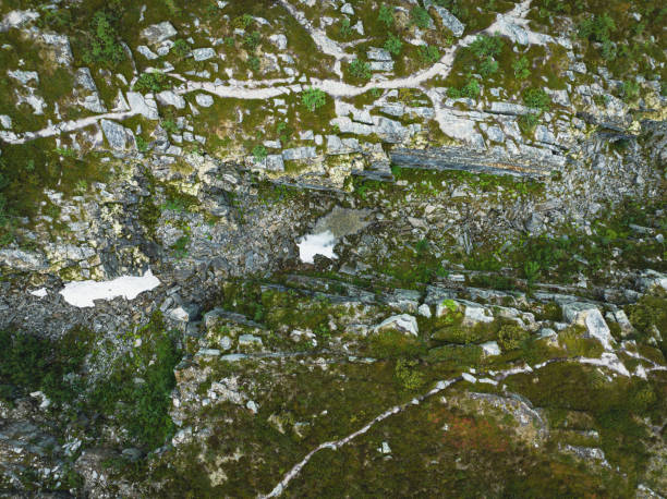 Evagraven is a famous canyon located near the city of Funasdalen in Harjedalen, north Sweden. Named after the woman Eva who died in a snowstorm when walking across the steep edge by accident. Here seen from above.