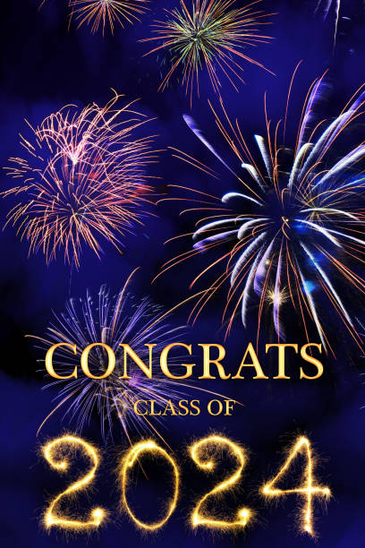 istock CONGRATS CLASS of 2024 lettering with beautiful fireworks 1691790514