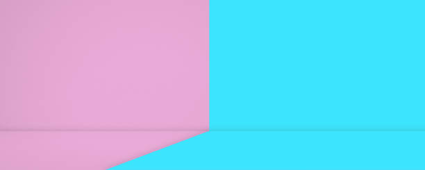 istock Studio Room Floor Tow Tone Summer Background Pink Blue Sweet Frame Abstract Pastel Gradient Wall Mockup 3d Bg Platform Podium Backdrop Kitchen Loft Scene Minimal Product 1691819799