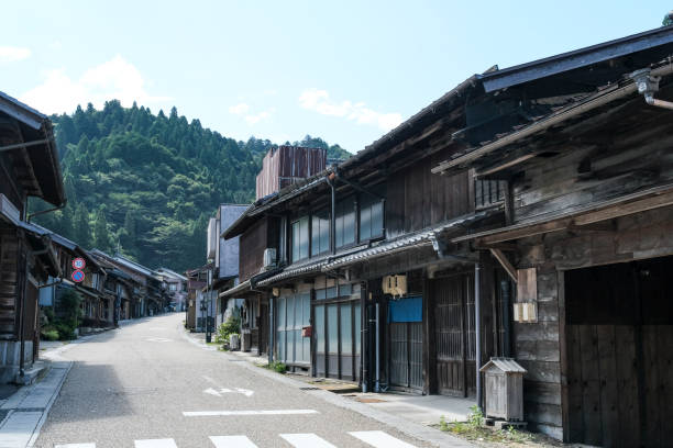 istock Old townscape of castle town 1691859832