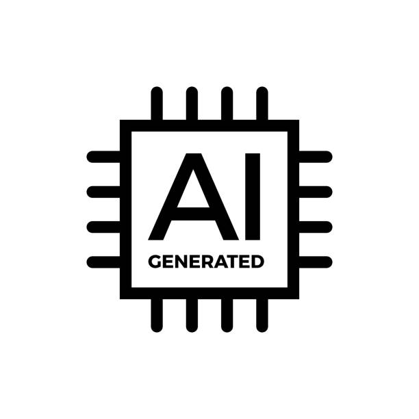 artificial intelligence generated content. ai generated. - chat gpt stock illustrations