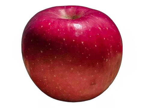 Isolated apple on white background.