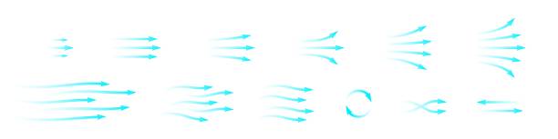 ilustrații de stoc cu air_arrow - curgere