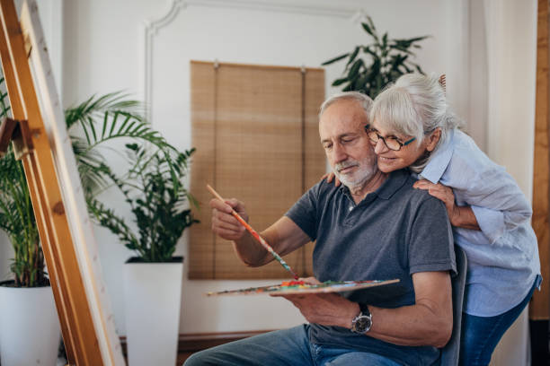 istock Male artist with wife 1691905514