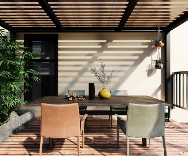 istock 3d rendering,3d illustration, Interior Scene and Mockup, dining room interior, 1691923107