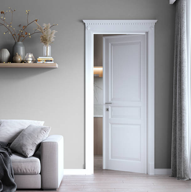 istock white door with living room 1691926580