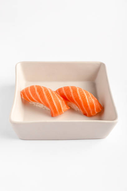 istock Close up gourmet sushi with salmon 1691926582
