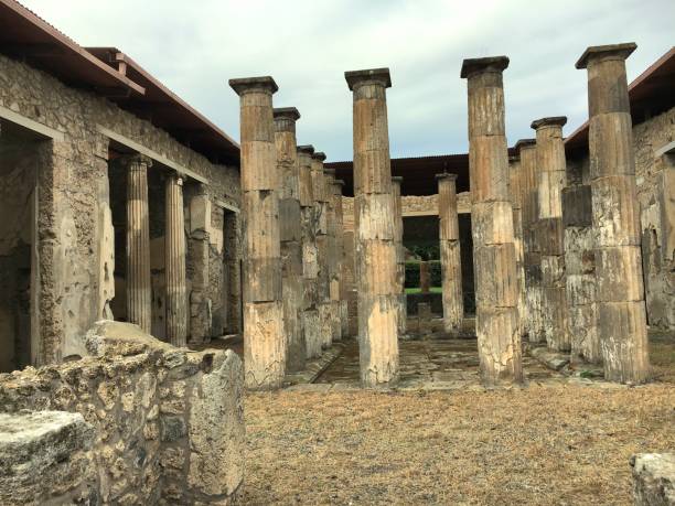 istock Columns in Pompeii, Italy, no people 1691939768