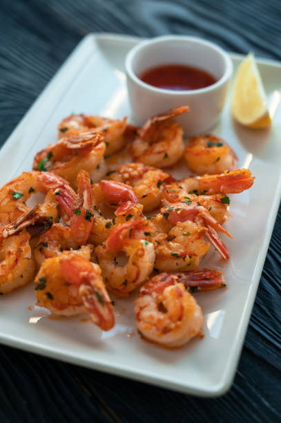 istock Grilled tiger prawns or shrimps 1691977767