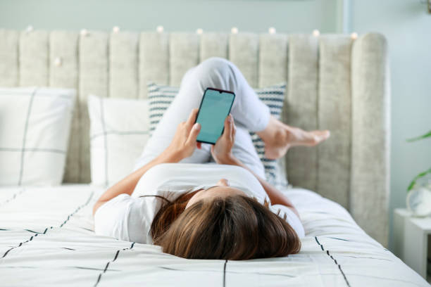 istock Young woman lying on the bed 1691994009
