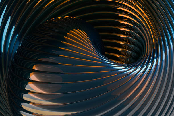 istock Futuristic Shiny Abstract Tunnel Background. Three-Dimensional Illustration. 1692006961